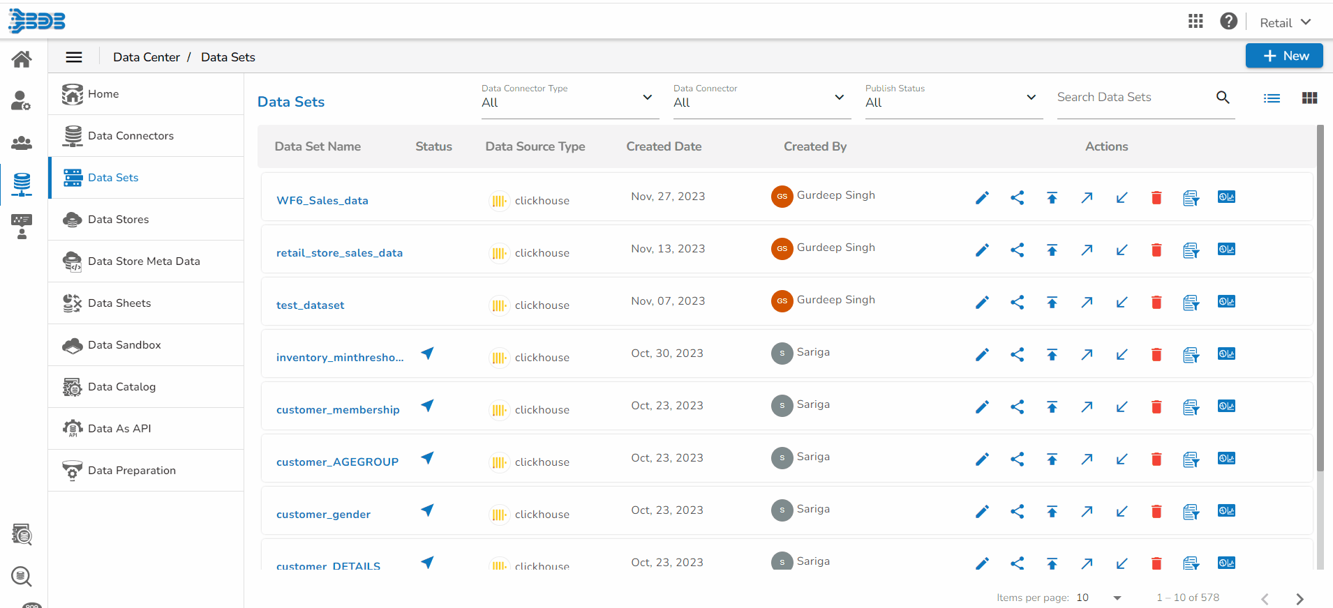 BDB Drag and Drop Interface